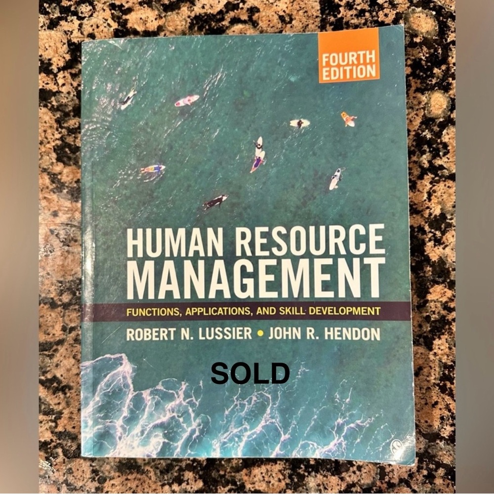 *SOLD*Human Resource Mgmt:Functions, App & Skills DevISBN#:9781544396866